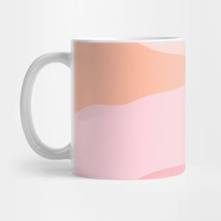 Peach Pink Sunset Over The Mountains Boho Earthy Mug